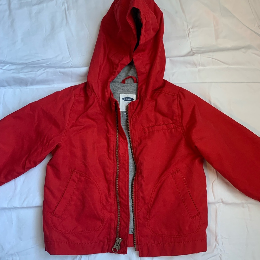 Old Navy red toddler jacket. 18-24 months. Great condition!